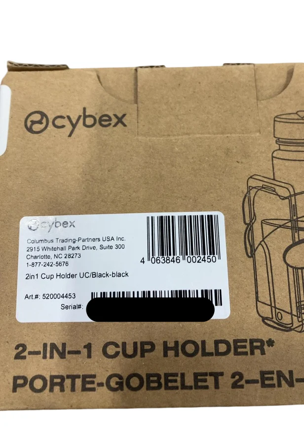 Cybex 2-in-1 Cup Holder, Black - Image 4