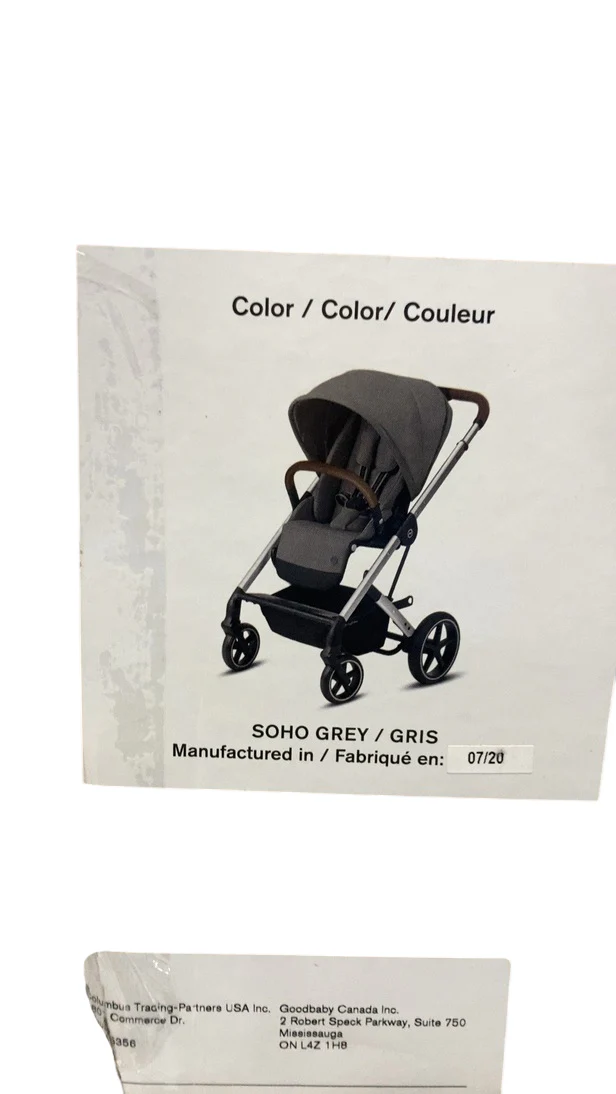 Cybex Balios S Lux Stroller, 2020, Soho Grey, Silver Frame - Image 2