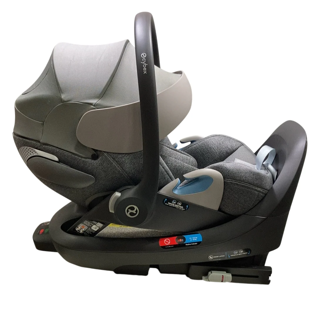 Cybex Cloud T SensorSafe Infant Car Seat With Base, 2024, Mirage Grey - Image 2