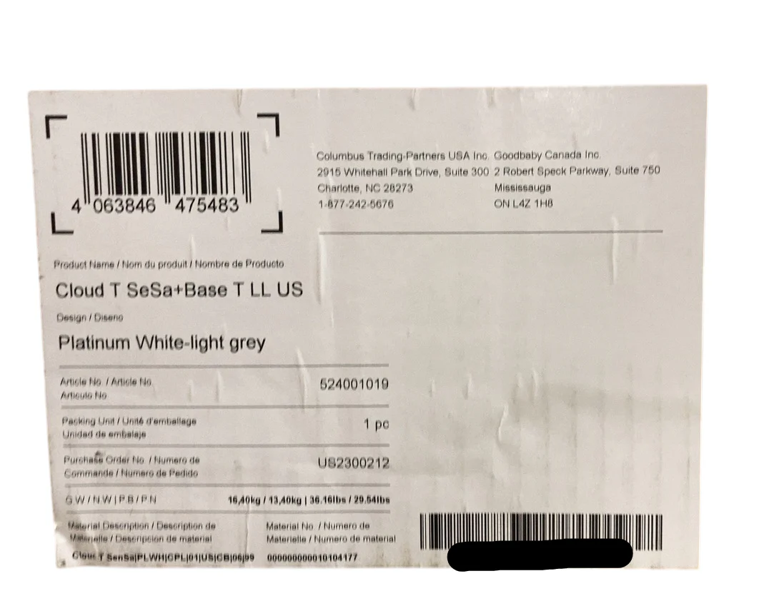 Cybex Cloud T SensorSafe Infant Car Seat With Base, 2024, Platinum White - Image 7