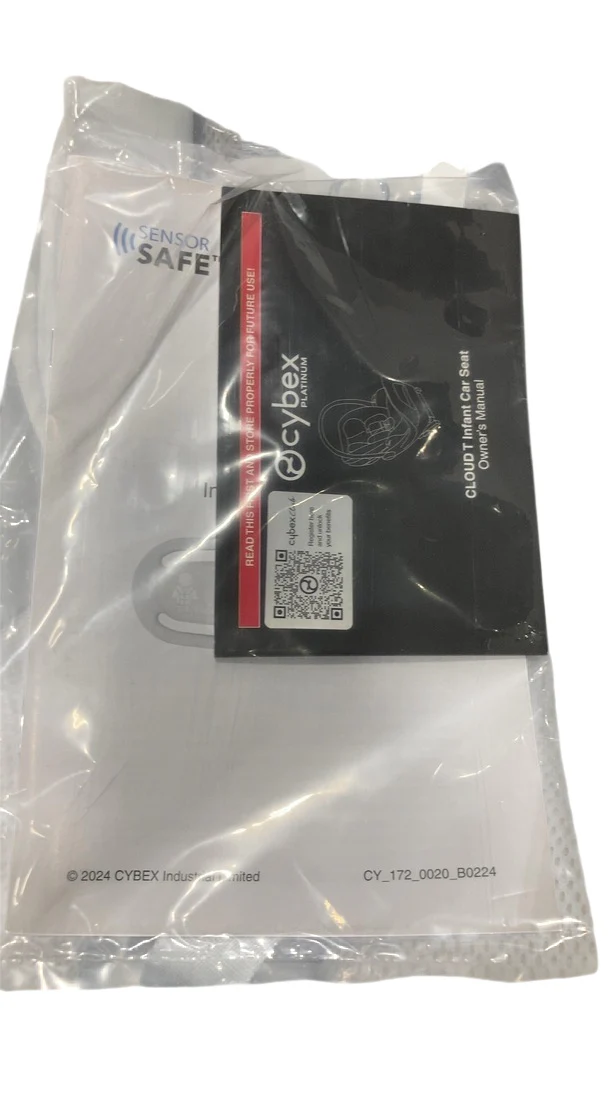 Cybex Cloud T SensorSafe Infant Car Seat With Base, 2025, Platinum White - Image 3