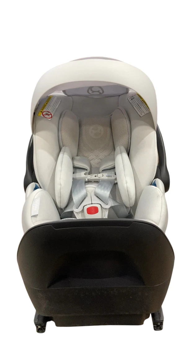 Cybex Cloud T SensorSafe Infant Car Seat With Base, 2025, Platinum White - Image 3