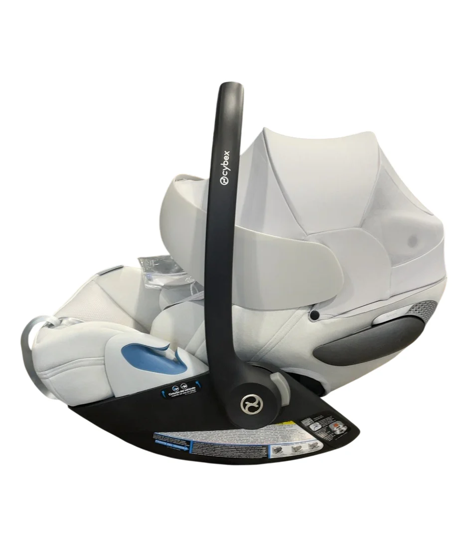 Cybex Cloud T SensorSafe Infant Car Seat With Load Leg Base, 2025, Platinum White - Image 3