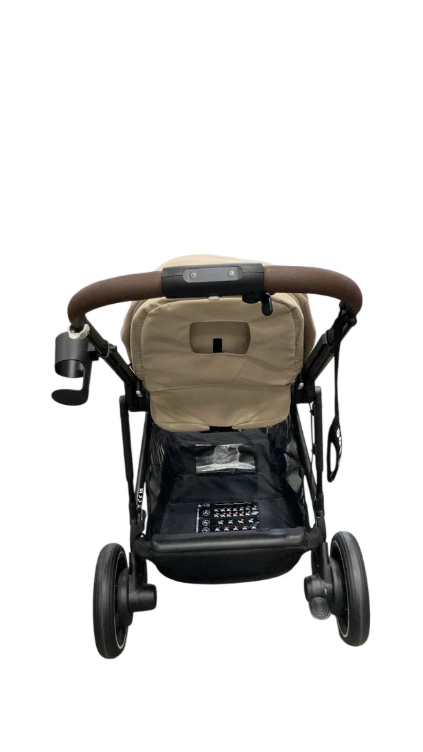 Cybex e-Gazelle S Stroller, 2024, Almond Beige, Black - Image 3