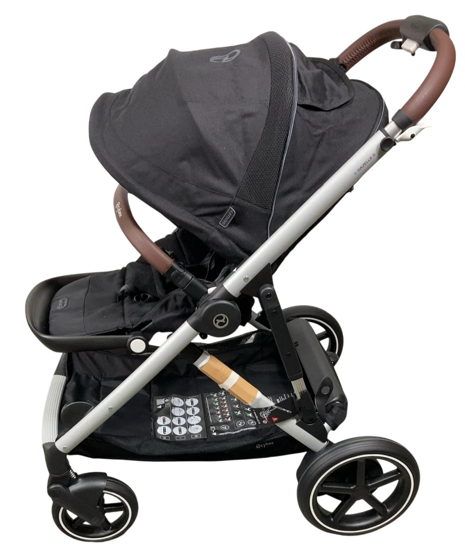 Cybex e-Gazelle S Stroller, 2024, Moon Black, Silver - Image 3
