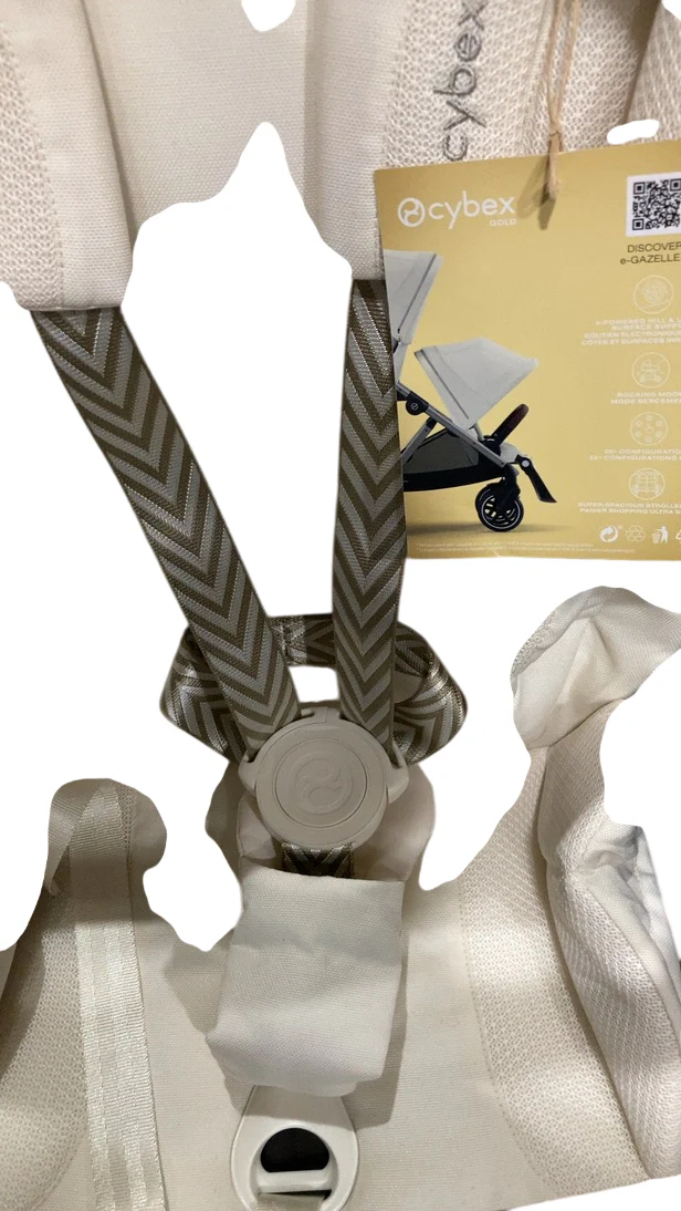 Cybex e-Gazelle S Stroller, 2024, Seashell Beige, Taupe - Image 4
