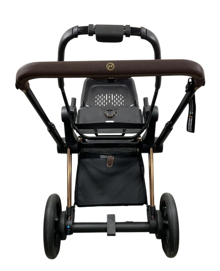 Cybex E-PRIAM Stroller Frame Only, 2023, Rosegold, with Battery - Image 3