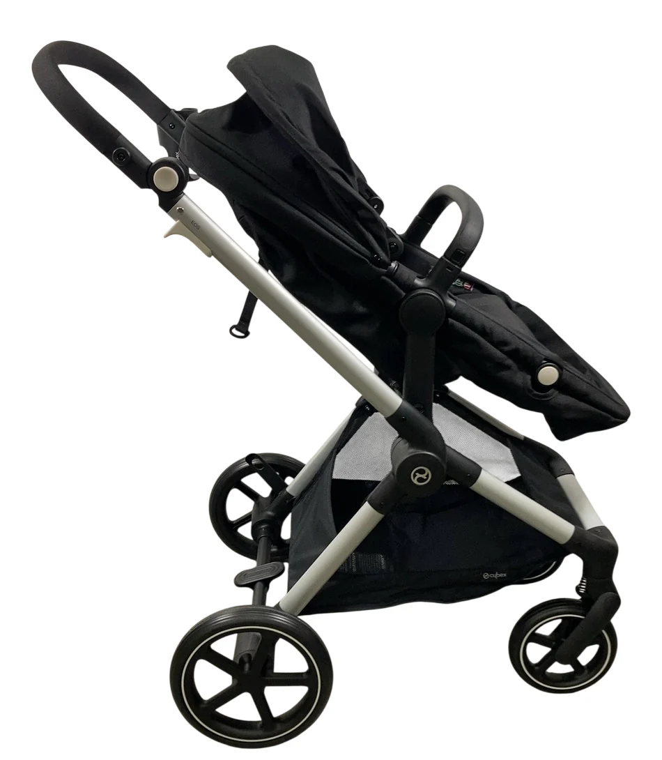 Cybex Eos Stroller, 2024, Moon Black, Silver - Image 2
