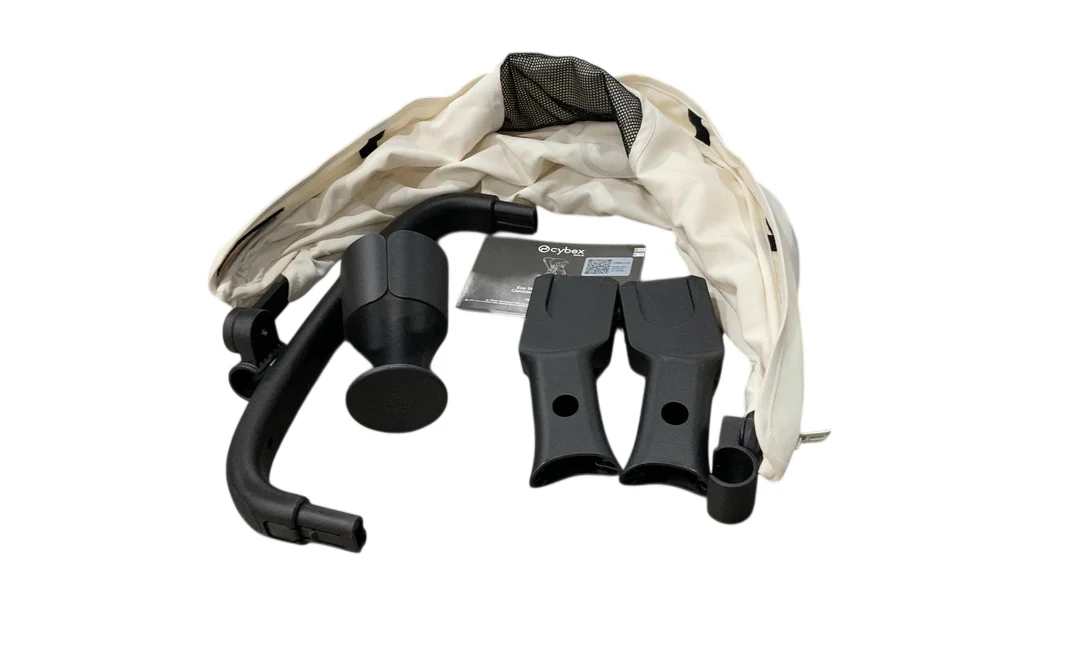 Cybex Eos Stroller, Black, Seashell Beige, 2024 - Image 5