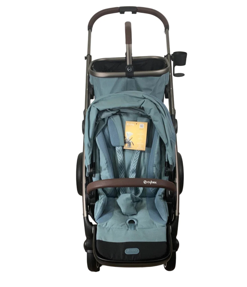 Cybex Gazelle S Modular Stroller, 2022, Sky Blue, Taupe Frame - Image 2