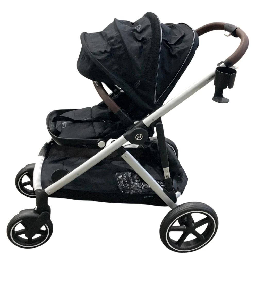Cybex Gazelle S Modular Stroller, 2023, Moon Black, Silver Frame - Image 3