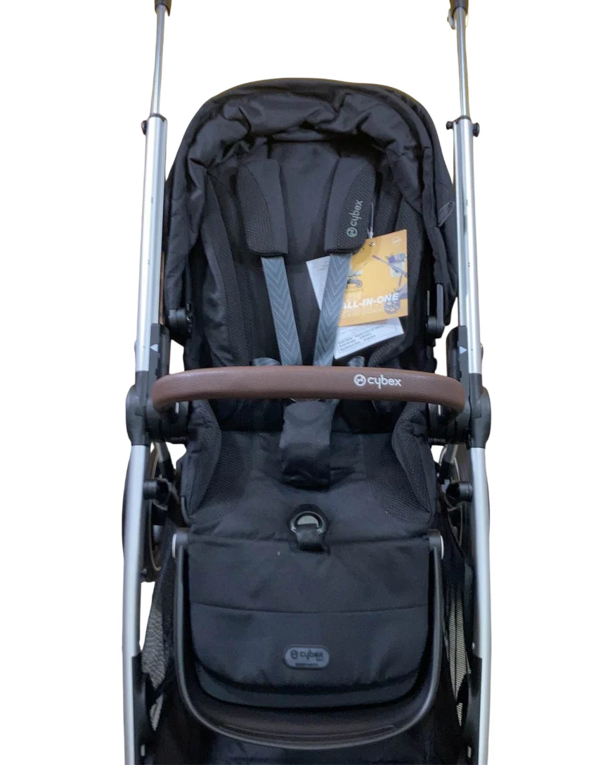 Cybex Gazelle S Modular Stroller, 2023, Moon Black, Silver Frame - Image 5