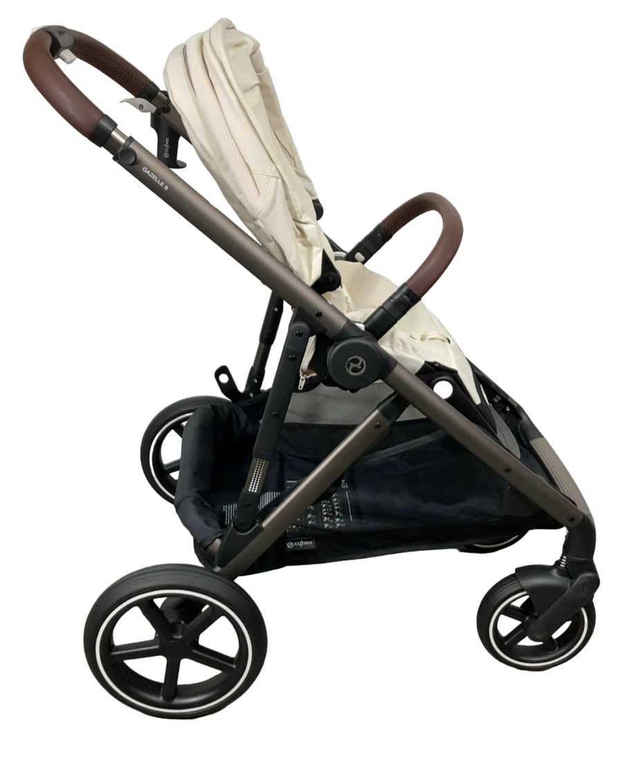 Cybex Gazelle S Modular Stroller, 2024, Seashell Beige, Taupe Frame - Image 2