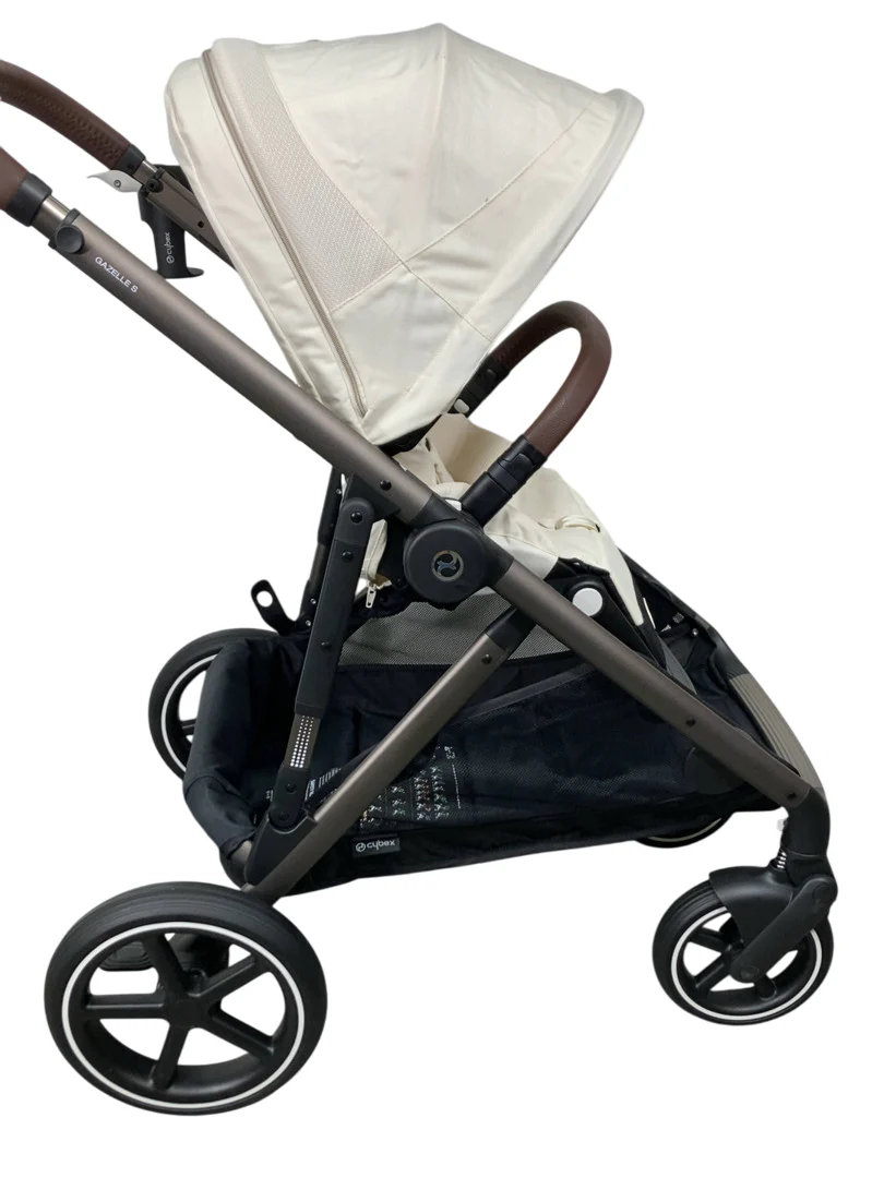 Cybex Gazelle S Modular Stroller, 2024, Seashell Beige, Taupe Frame - Image 7