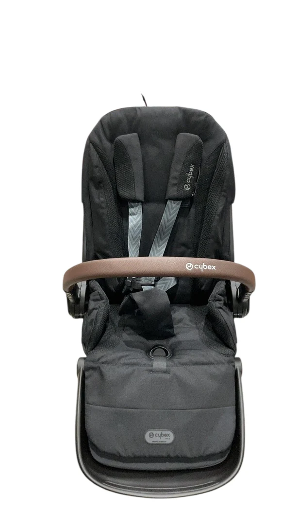 Cybex Gazelle S Seat Unit, Brown Bumper Bar, Moon Black - Image 2