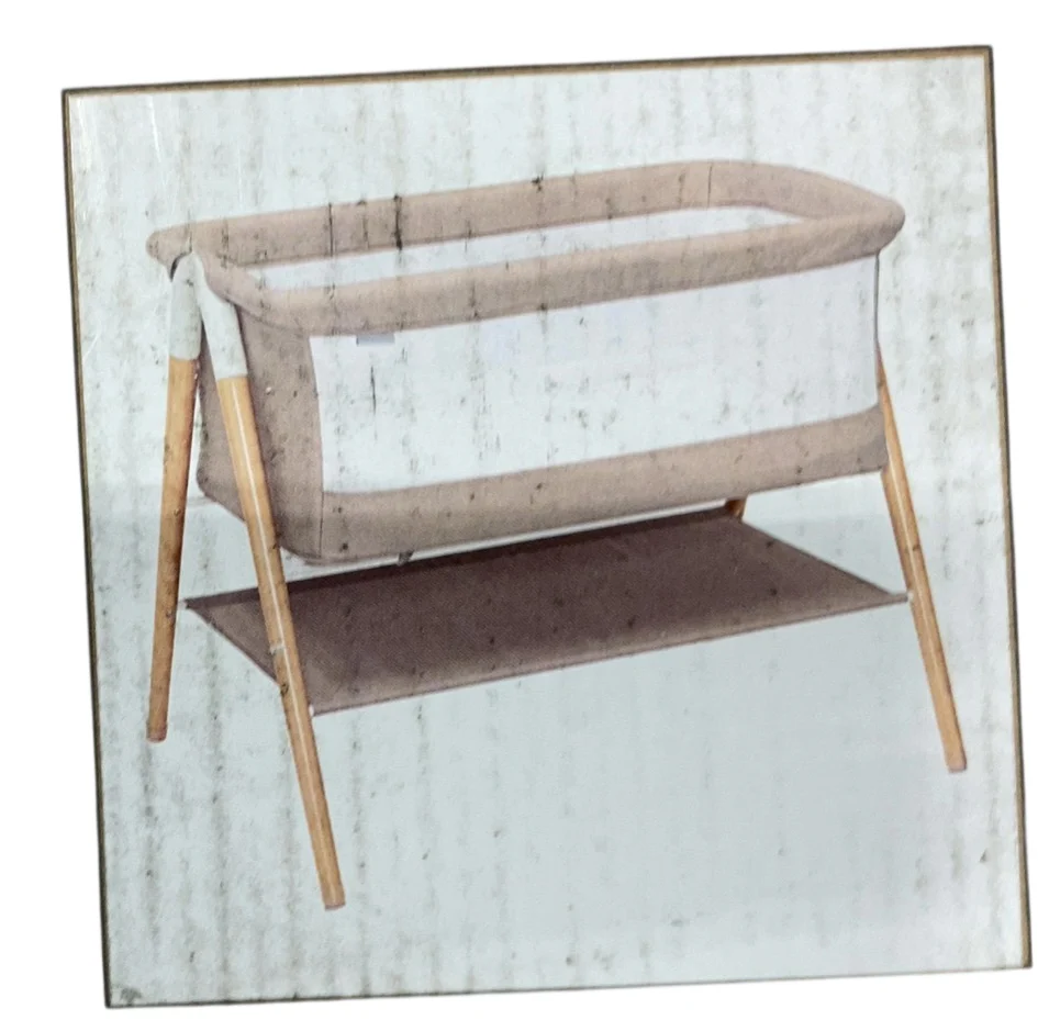 Delta Children Bondi Beechwood by The Bed Bassinet, Tan - Image 3