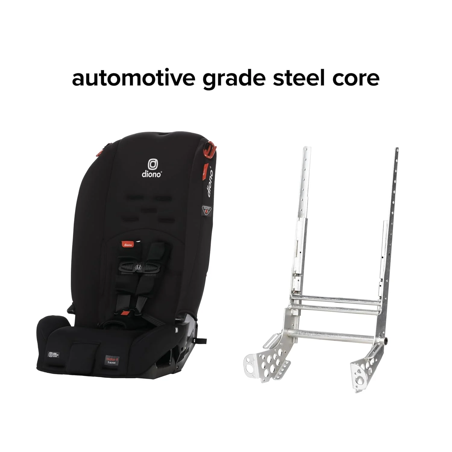 Diono Radian 3R Convertible Car Seat, Black Jet, 2025 - Image 3