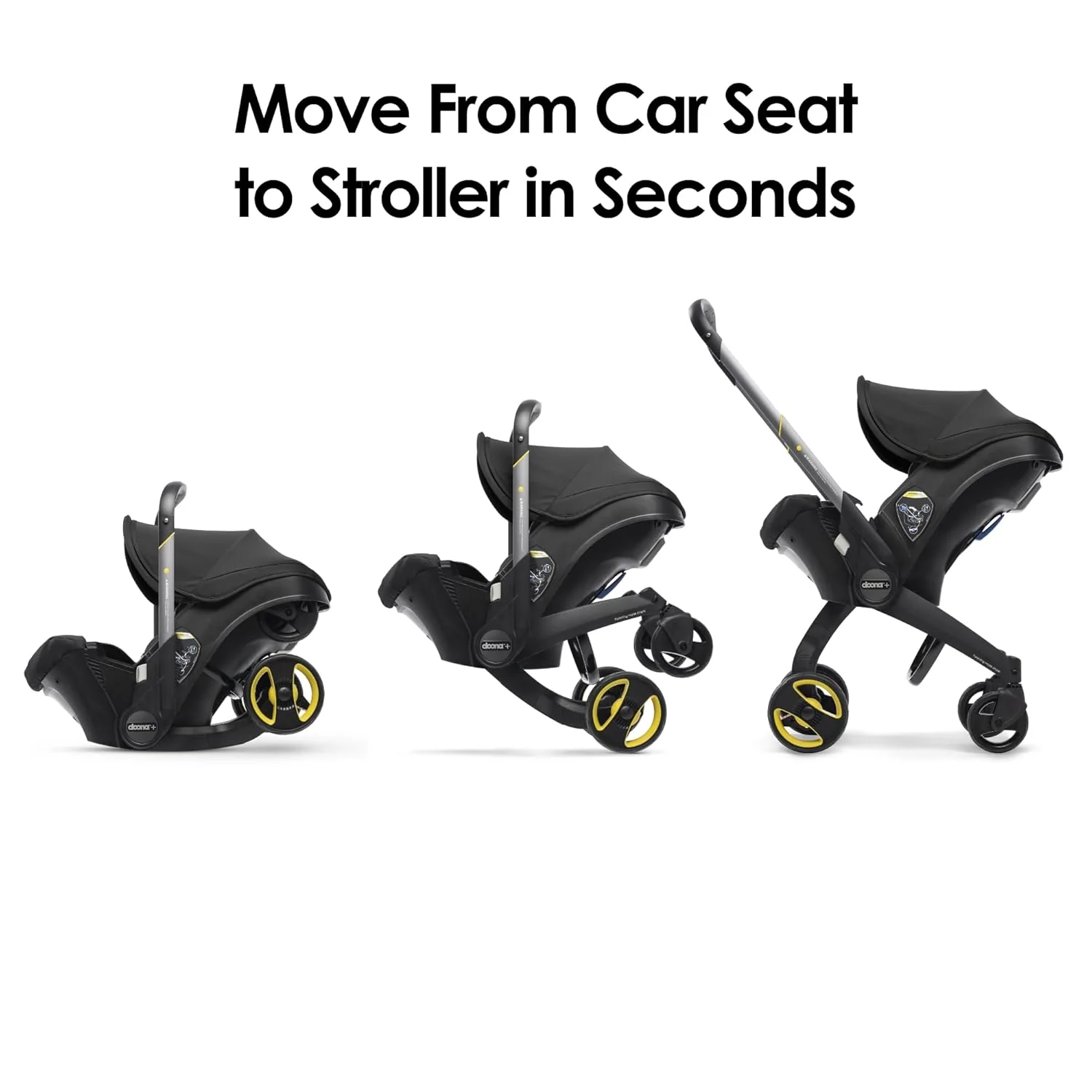 Doona Infant Car Seat & Stroller Combo, 2024, Nitro black - Image 4