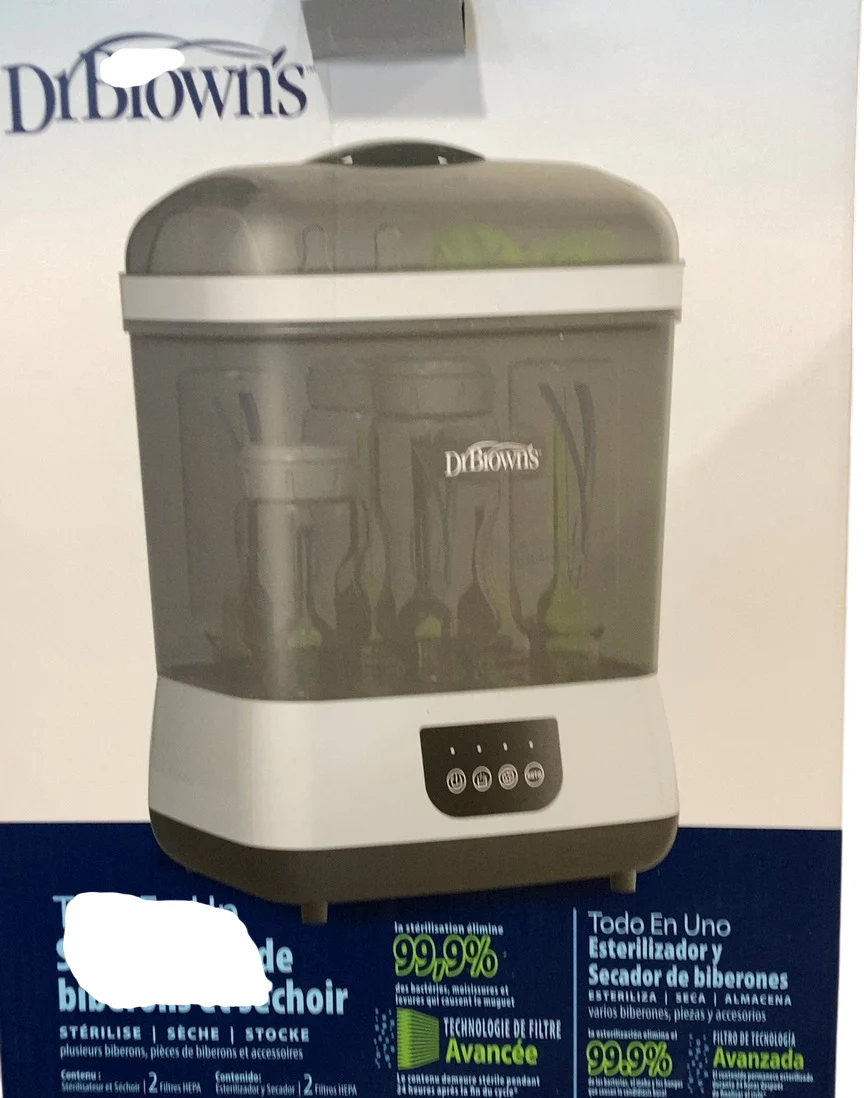 Dr. Brown's Bottle Sterilizer and Dryer, Black/white - Image 6