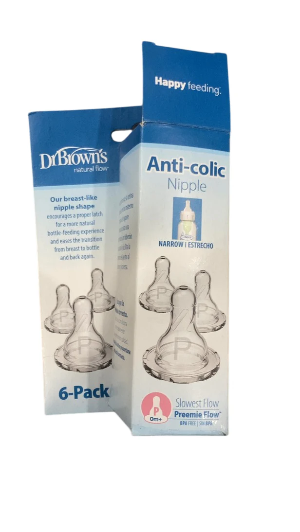 Dr. Brown's Natural Flow Baby Bottle Nipples 6 Pack, Preemie, Slow Flow - Image 2