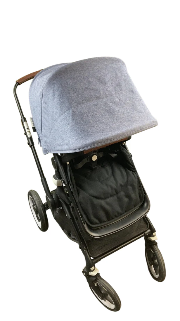 Bugaboo Fox Stroller, 2018, Black, Blue Melange - Image 2