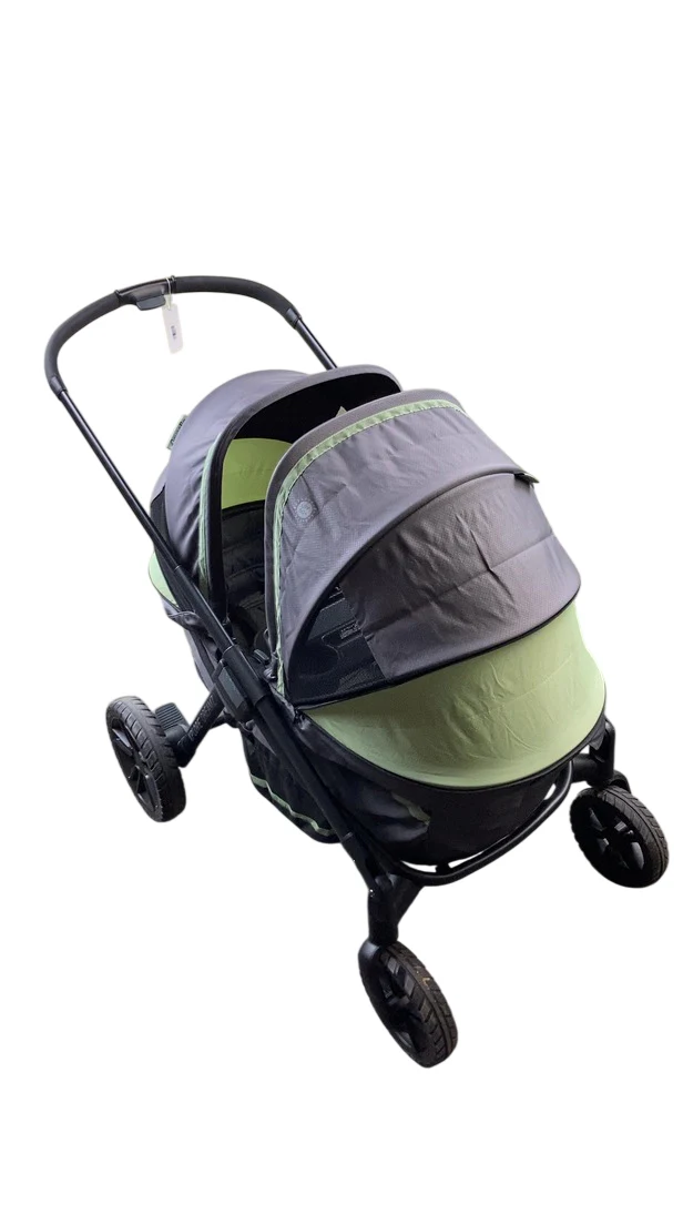 Evenflo Pivot Xplore Dreamz All-Terrain Stroller Wagon with Bassinet Insert, 2023, Voyager Green