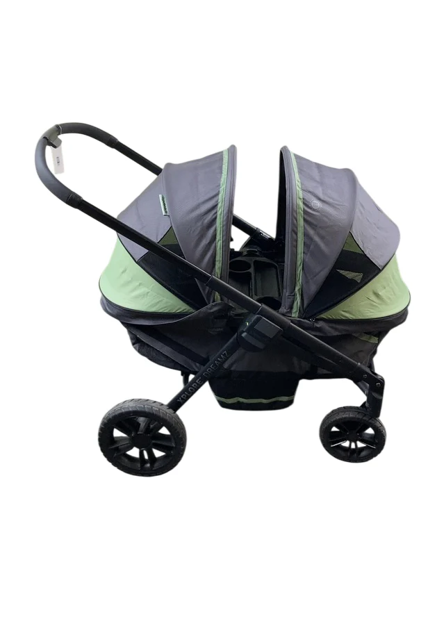 Evenflo Pivot Xplore Dreamz All-Terrain Stroller Wagon with Bassinet Insert, 2023, Voyager Green - Image 2