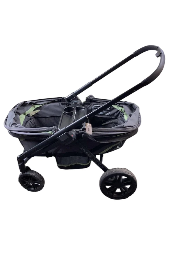 Evenflo Pivot Xplore Dreamz All-Terrain Stroller Wagon with Bassinet Insert, 2023, Voyager Green - Image 5