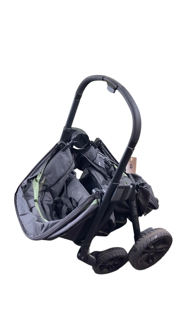 Evenflo Pivot Xplore Dreamz All-Terrain Stroller Wagon with Bassinet Insert, 2023, Voyager Green - Image 6