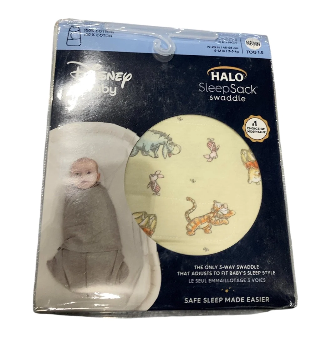 Halo SleepSack Swaddle, Newborn, Winnie the Pooh Frolic - Image 2