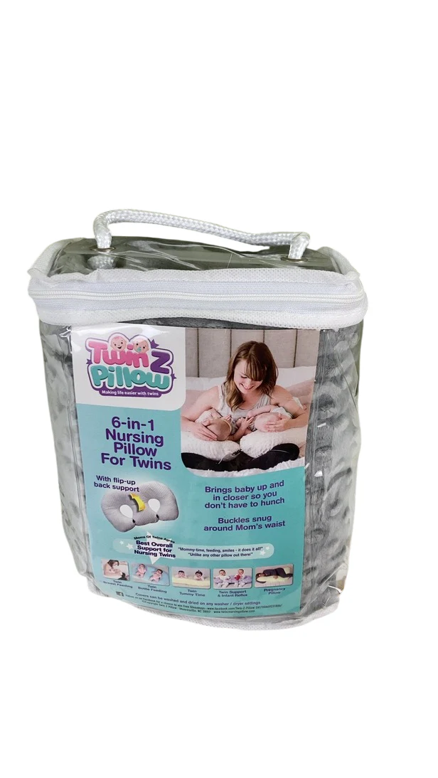 Twin Z Nursing Pillow Cover, Grey - Image 2
