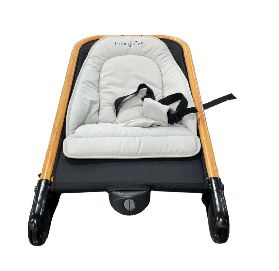 Dream On Me Rock with me 2-in-1 Rocker and Stationary Seat, Black/Grey - Image 3