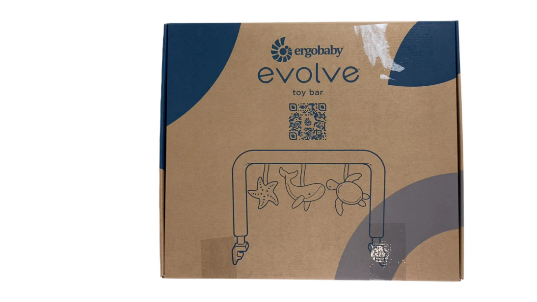 Ergobaby Evolve Bouncer Toy Bar, Ocean Wonders Light Grey - Image 2