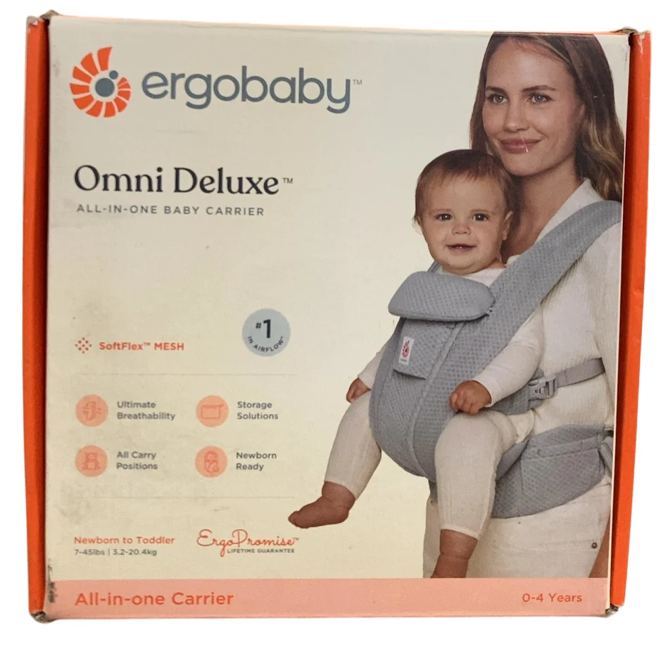 Ergobaby Omni Deluxe Baby Carrier, Pearl Grey - Image 2