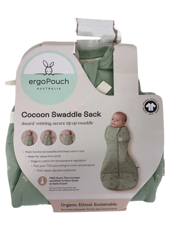 ErgoPouch Cocoon Swaddle Bag, Sage, 2.5 TOG, 0000 - Image 3