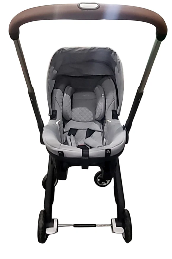 Evenflo Gold Shyft Dual Ride Infant Car Seat Stroller Combo, Quartz, 2025, with Green/Gentle Fabric - Image 4