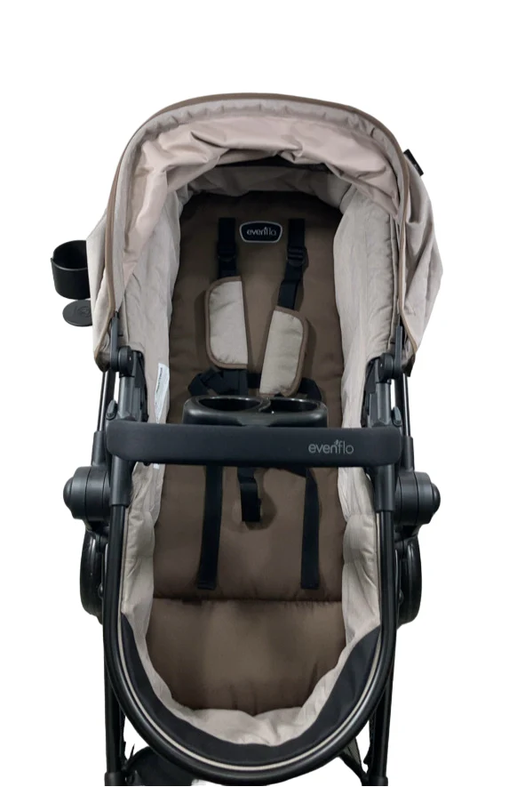 Evenflo Pivot Modular Travel System Stroller, 2024, Desert Tan - Image 6
