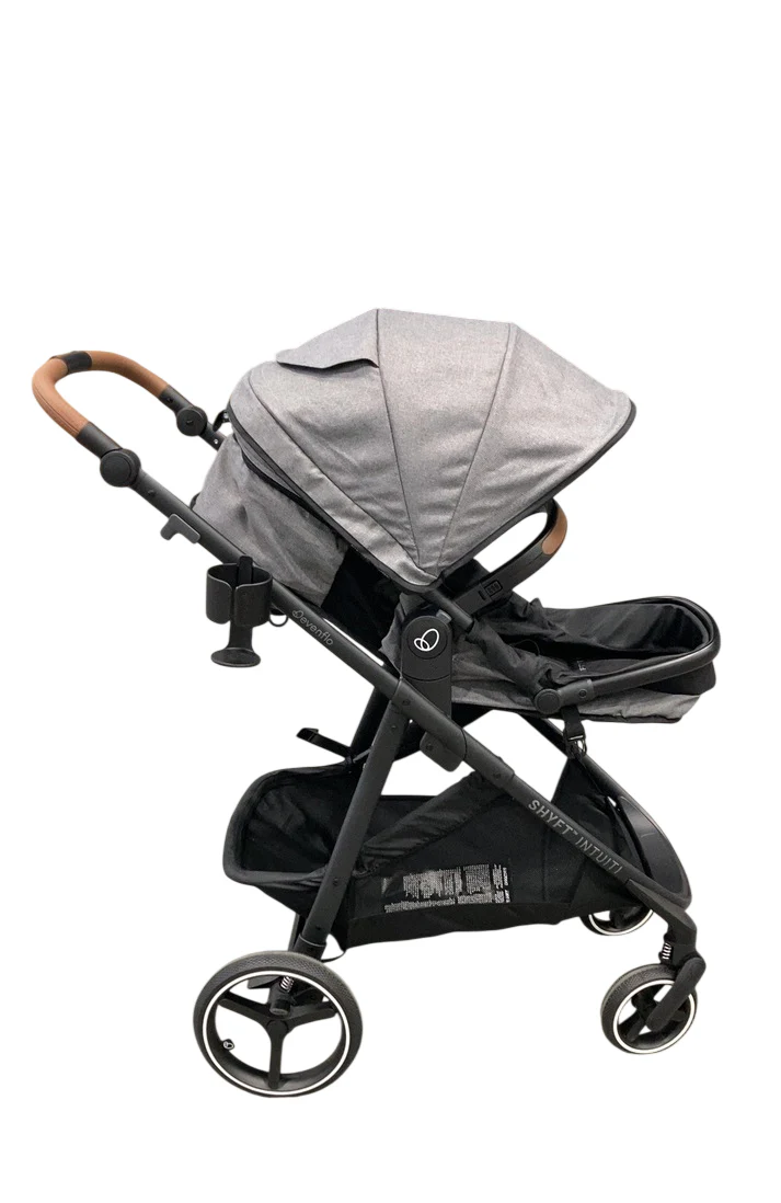 Evenflo Shyft Intuiti Travel System Stroller, 2025, Fossil Gray - Image 3