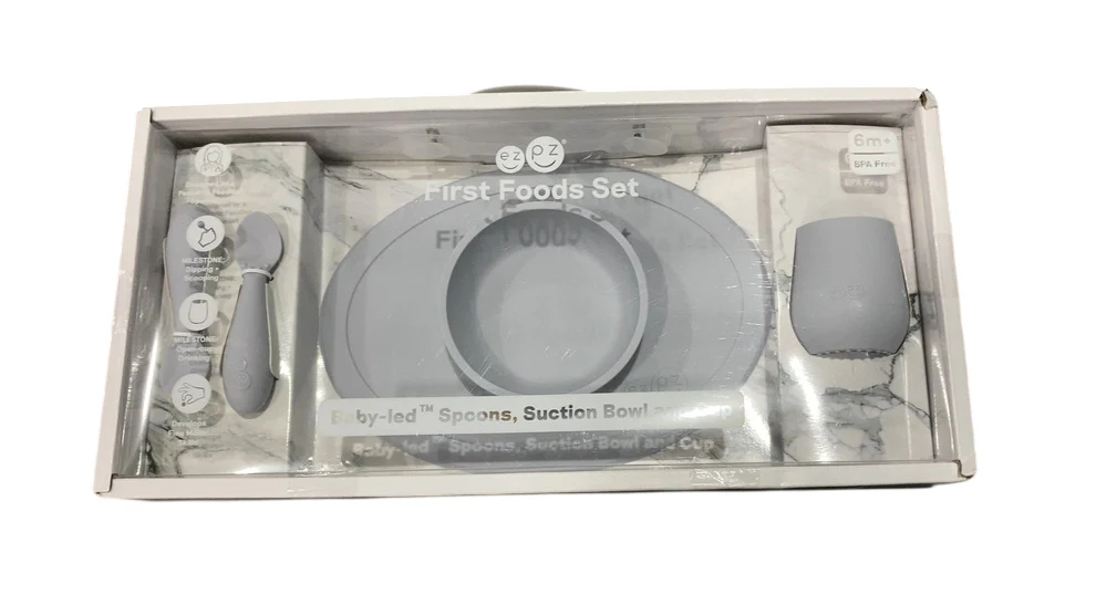 ezpz First Foods Set, Pewter - Image 3