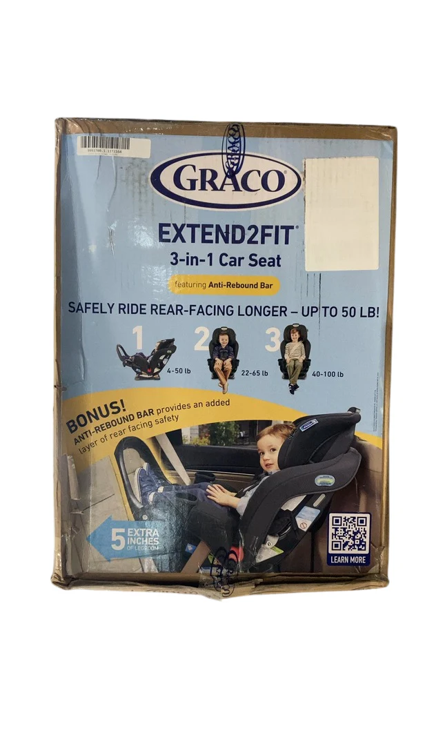 Graco Extend2Fit 3-in-1 Car Seat With Anti-Rebound Bar, 2024, Prescott - Image 2