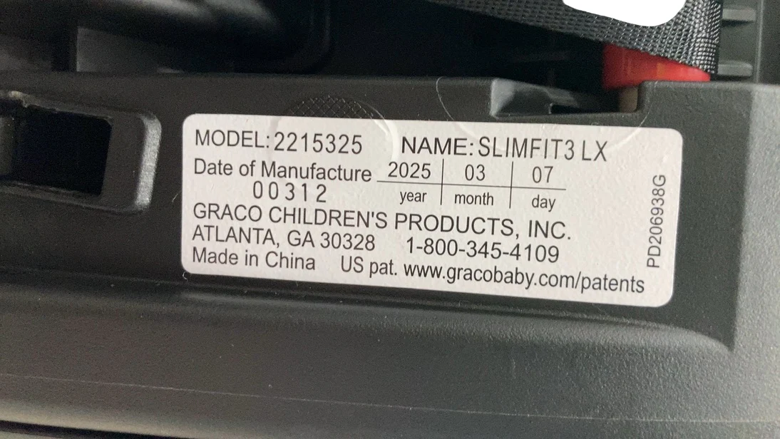 Graco SlimFit3 LX Convertible Car Seat, 2025, Kunningham - Image 7