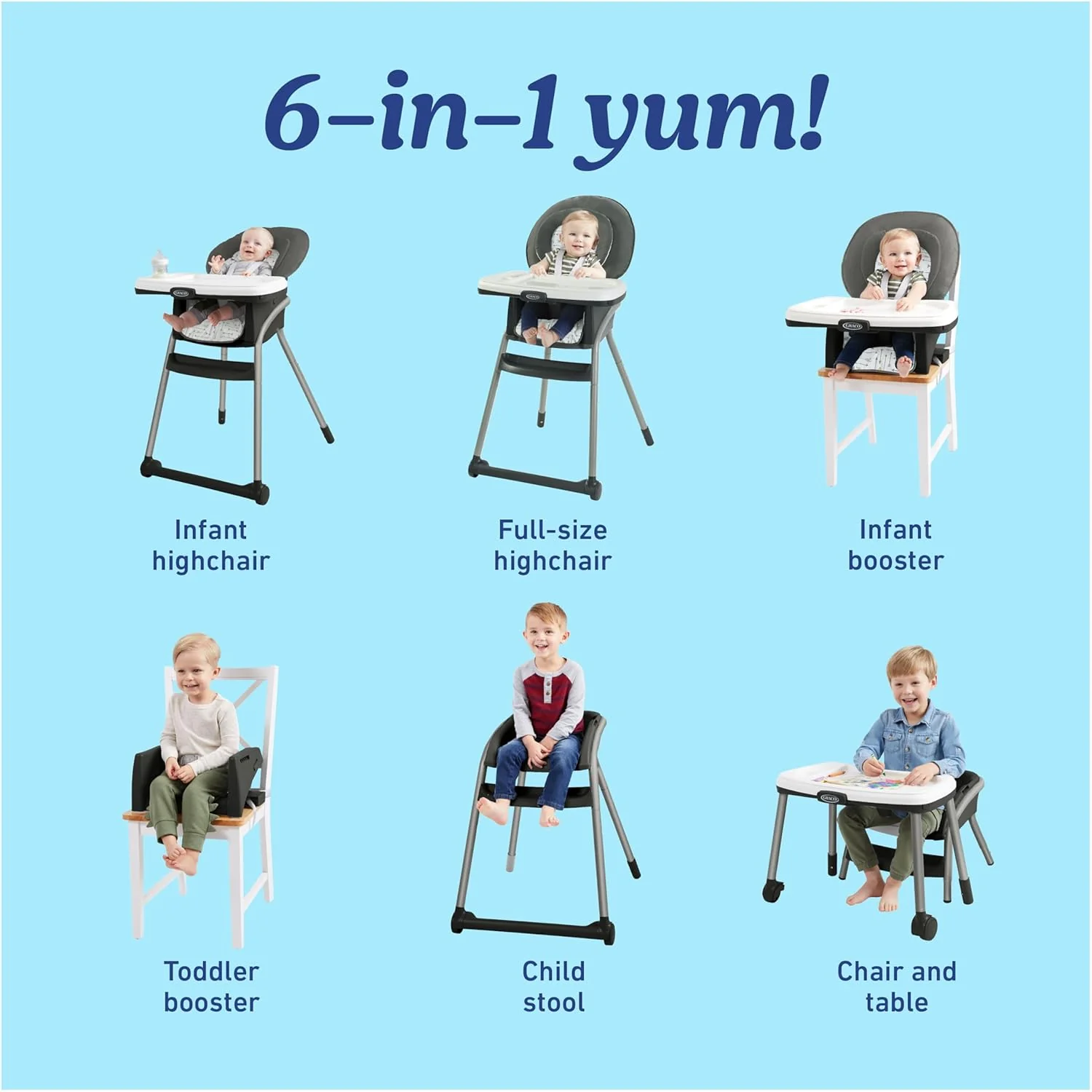 Graco Table2Table LX 6-in-1 Highchair, Arrows - Image 3