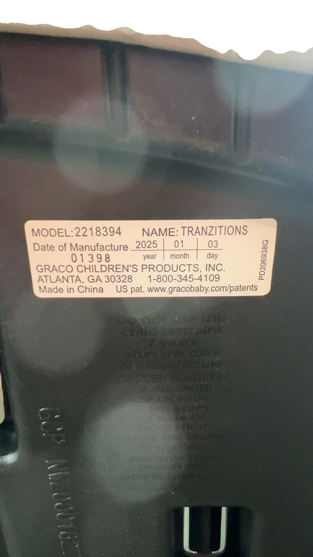 Graco Tranzitions 3-in-1 Harness Booster Car Seat, 2025, Cinder - Image 6