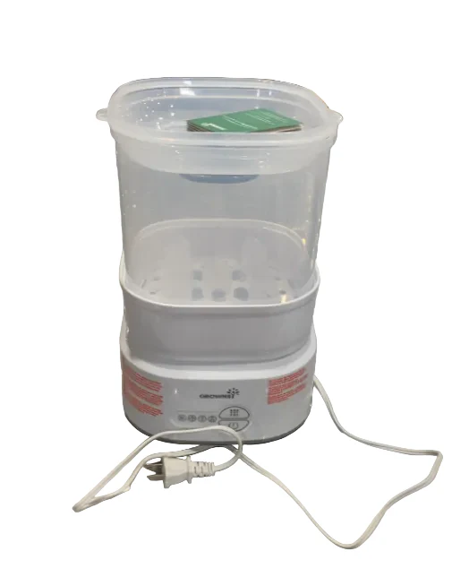 Grownsy Bottle Sterilizer and Dryer, White/Grey - Image 2