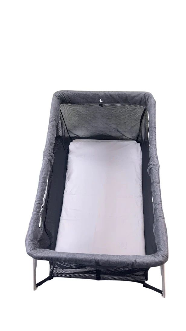 Guava Family Lotus Travel Crib, Grey - Image 4