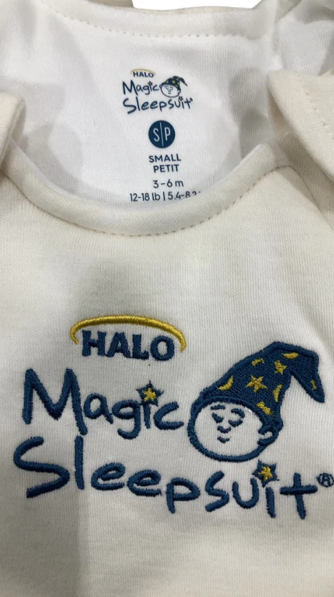 Halo Baby Merlin's Magic Sleepsuit, Cotton, Cream, Small - Image 2
