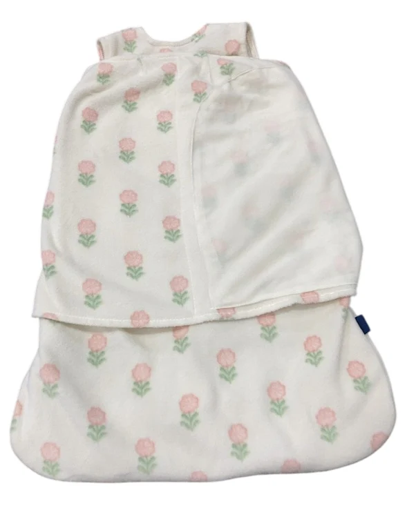 Halo Micro-Fleece Swaddle, Newborn, Block Flower - Image 2