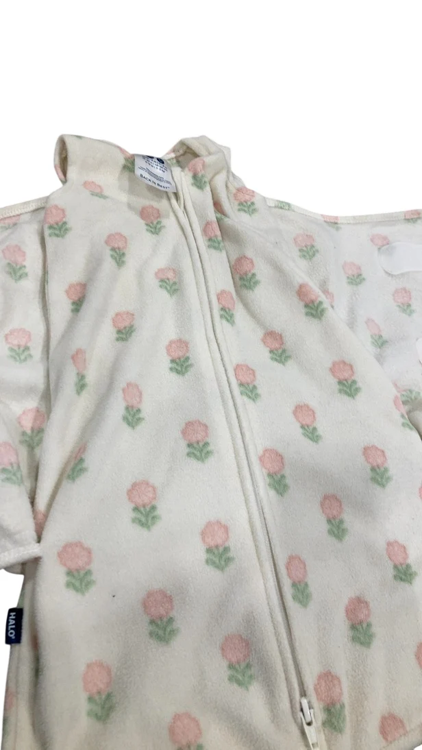 Halo Micro-Fleece Swaddle, Small, Block Flower - Image 3