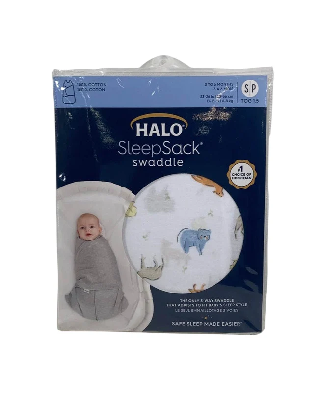 Halo SleepSack Swaddle, Forest Friends, Small - Image 3