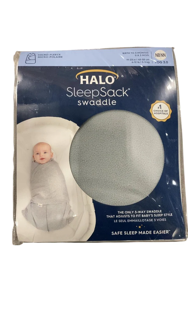 Halo SleepSack Swaddle, Grey, Newborn - Image 2